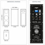 Ventis 206A 2-Way Bi-Amplified Active Speaker
