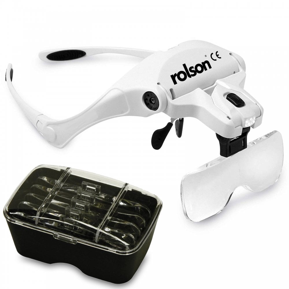 LED Illuminated Hands Free Head Magnifier Visor
