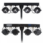 Microbar COB LED RGB DMX 4 Head Lighting Kit