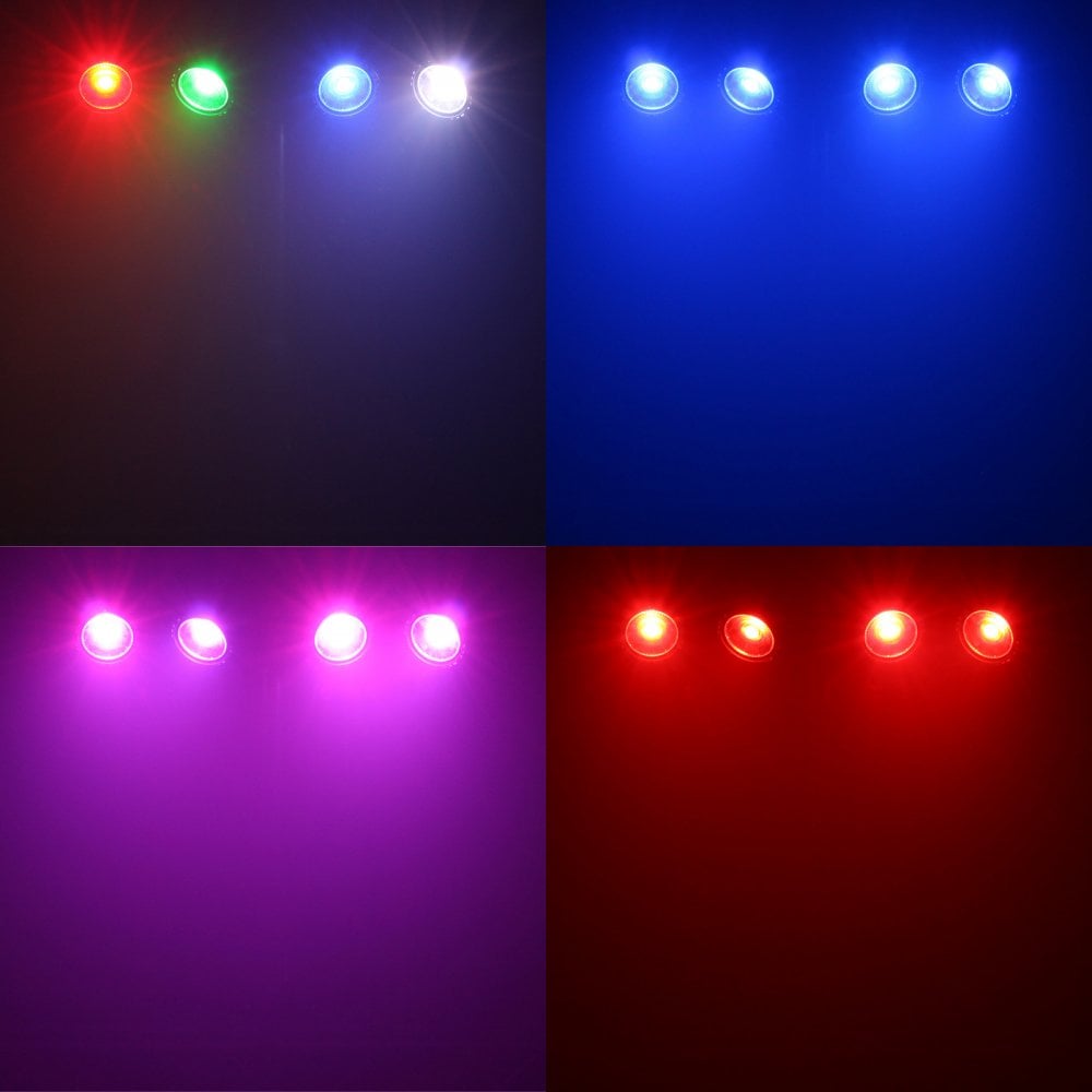 Microbar COB LED RGB DMX 4 Head Lighting Kit