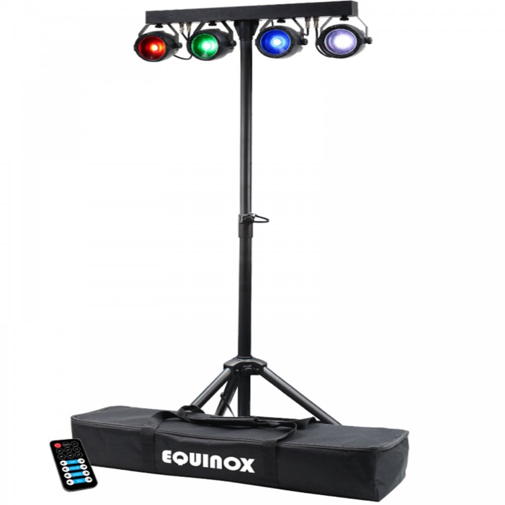 Microbar COB LED RGB DMX 4 Head Lighting Kit