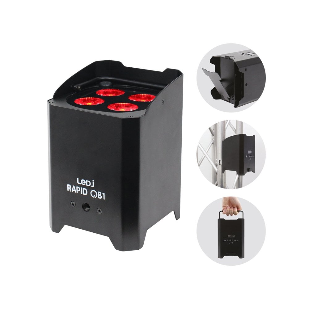 Black Rapid QB1 HEX Colour IP Rated Battery Uplighter
