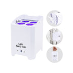 White Rapid QB1 HEX Colour IP Rated Battery Uplighter
