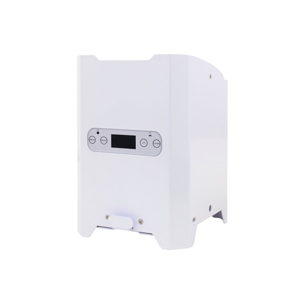 White Rapid QB1 HEX Colour IP Rated Battery Uplighter
