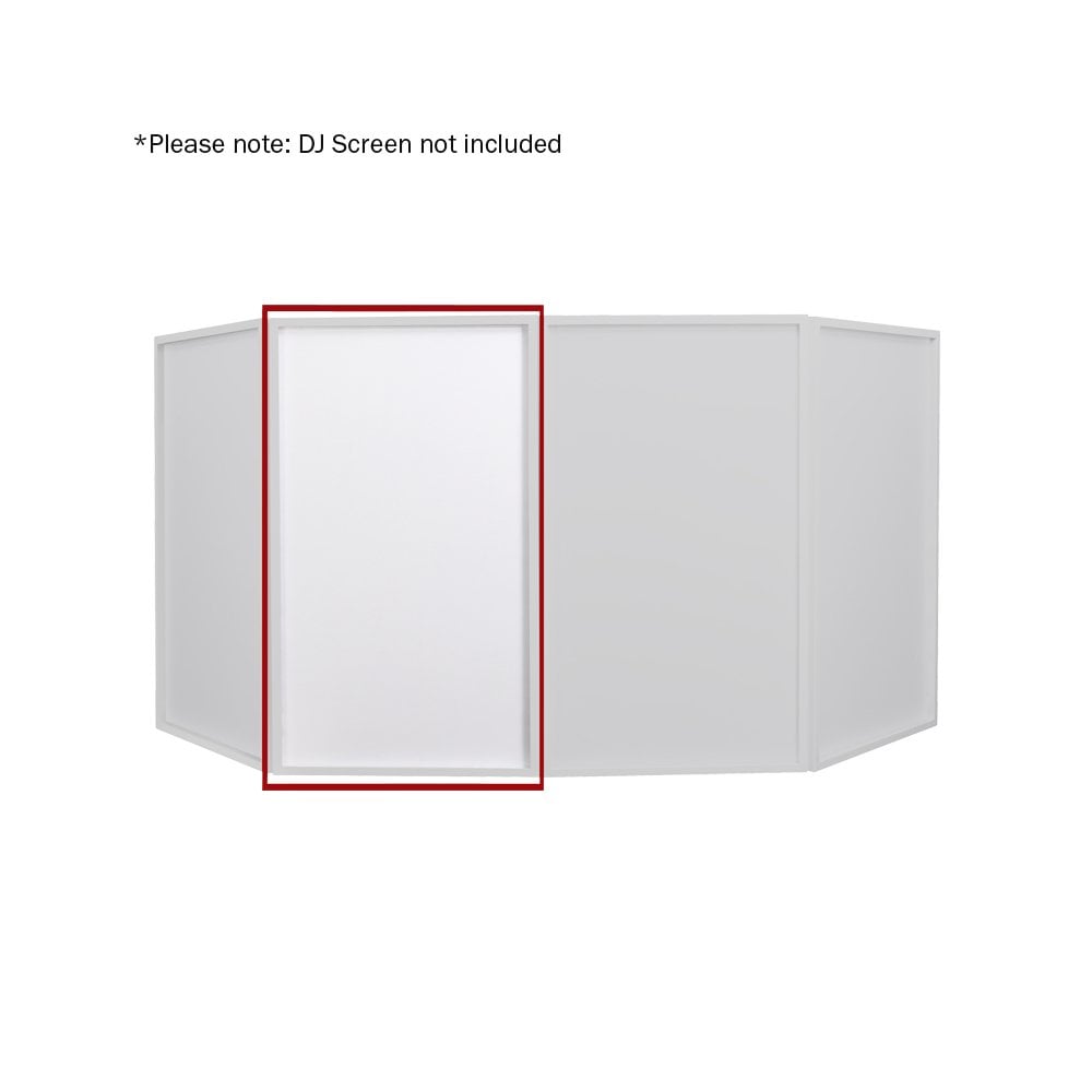DJ Screen Replacement White Lycra Cloth (Single)