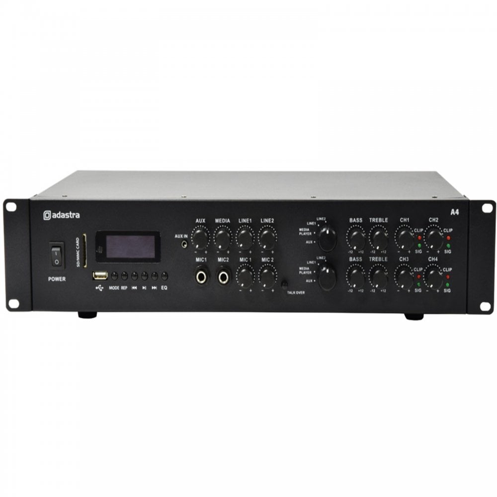 A4 Dual Stereo PA Amplifier 4 x 200W