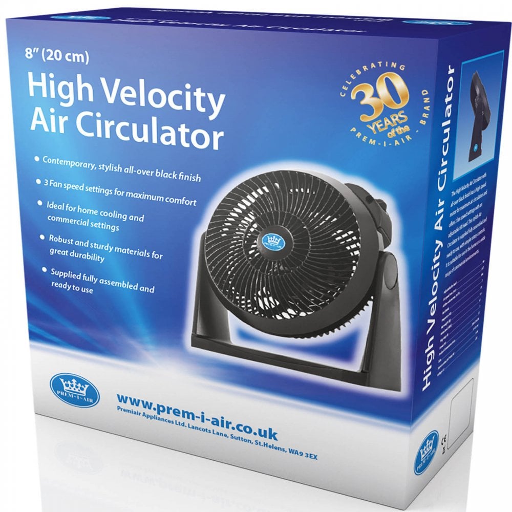 8" 20cm High Velocity Air Circulator Fan