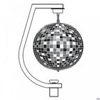 Curve MAX Mirror Ball Hanging Bracket 30-50cm