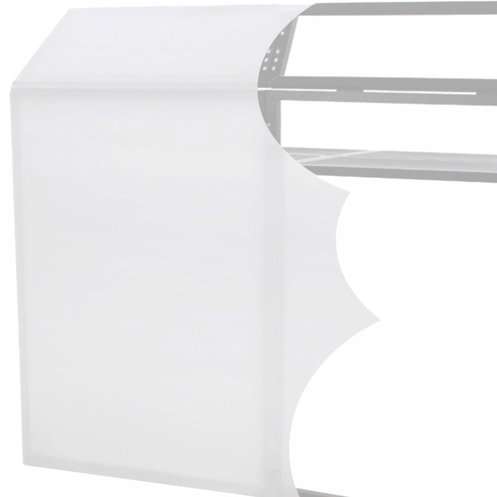 DJ Booth Replacement White Lycra Scrim Cloth