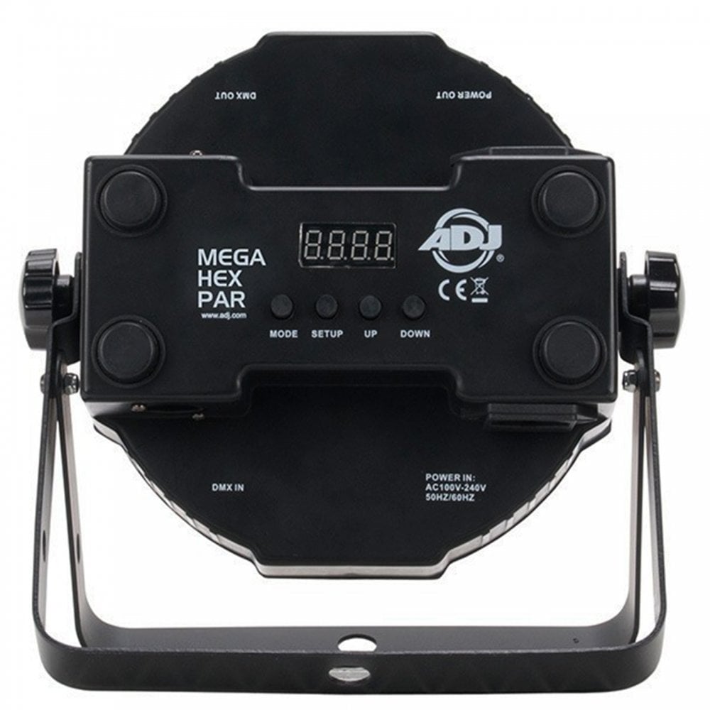 Mega HEX Par Six Colour LED Can 8pc Pack