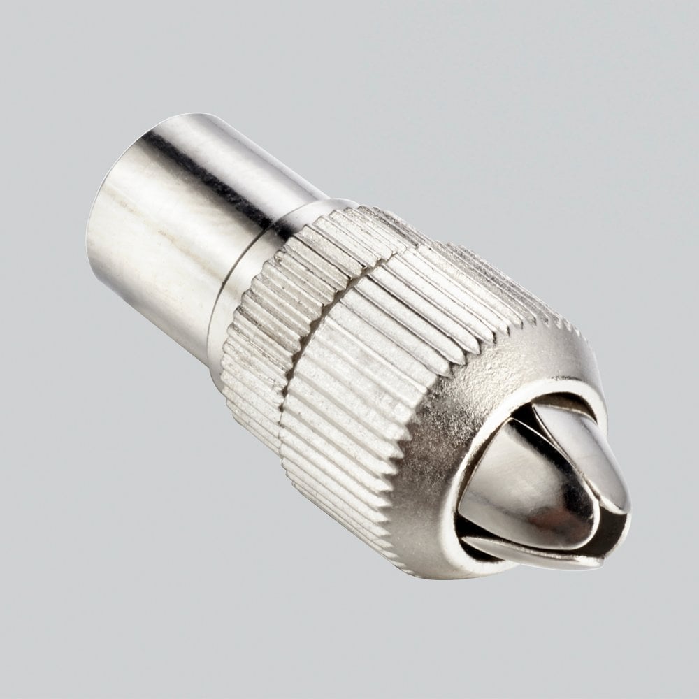 5pc Male Coaxial Plug TV RF Self Crimping Coax Plug