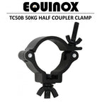 2" Black Aluminium Truss Half Coupler Light Clamp