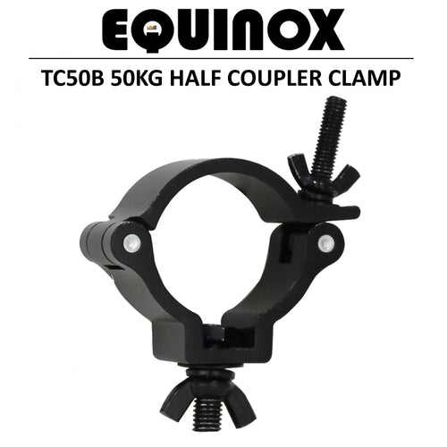 2" Black Aluminium Truss Half Coupler Light Clamp