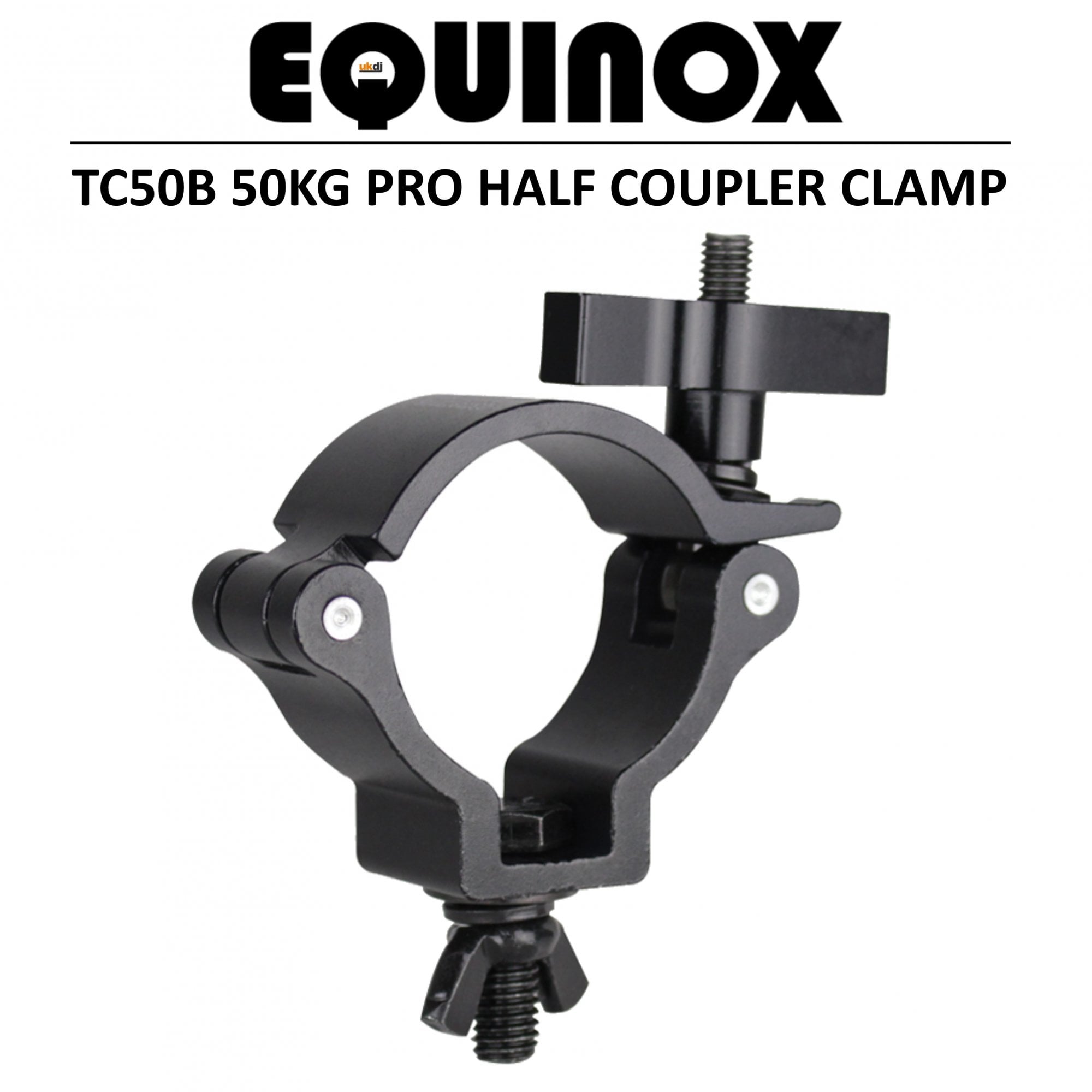 Pro 2" Black Truss Half Coupler Light Clamp