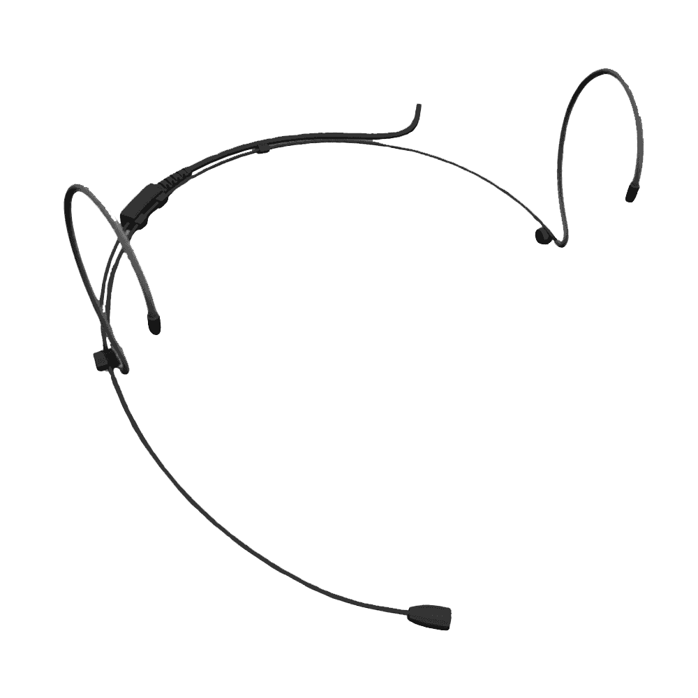 SHM50T4 BLK Black Headset 4 Pin Mini XLR