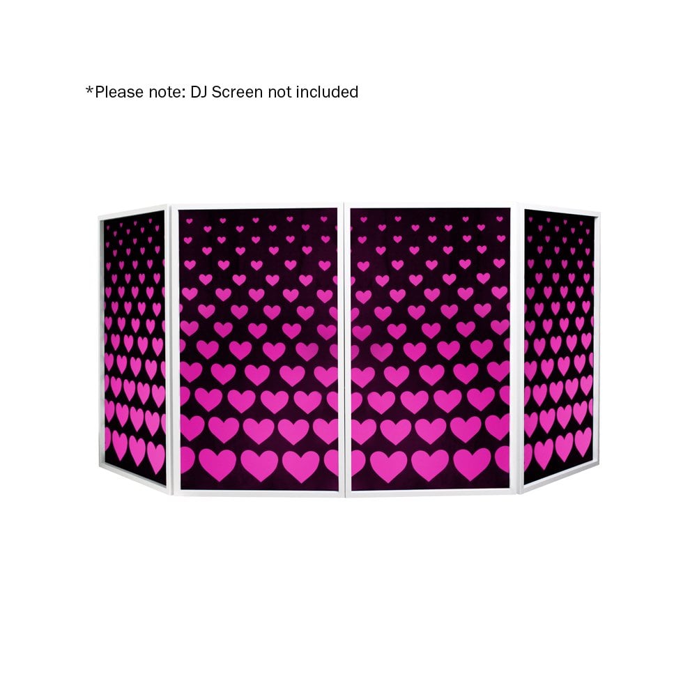 DJ Screen Heart Design Lycra (4 Pack)