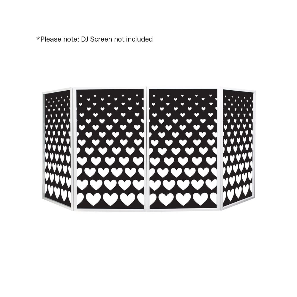DJ Screen Heart Design Lycra (4 Pack)