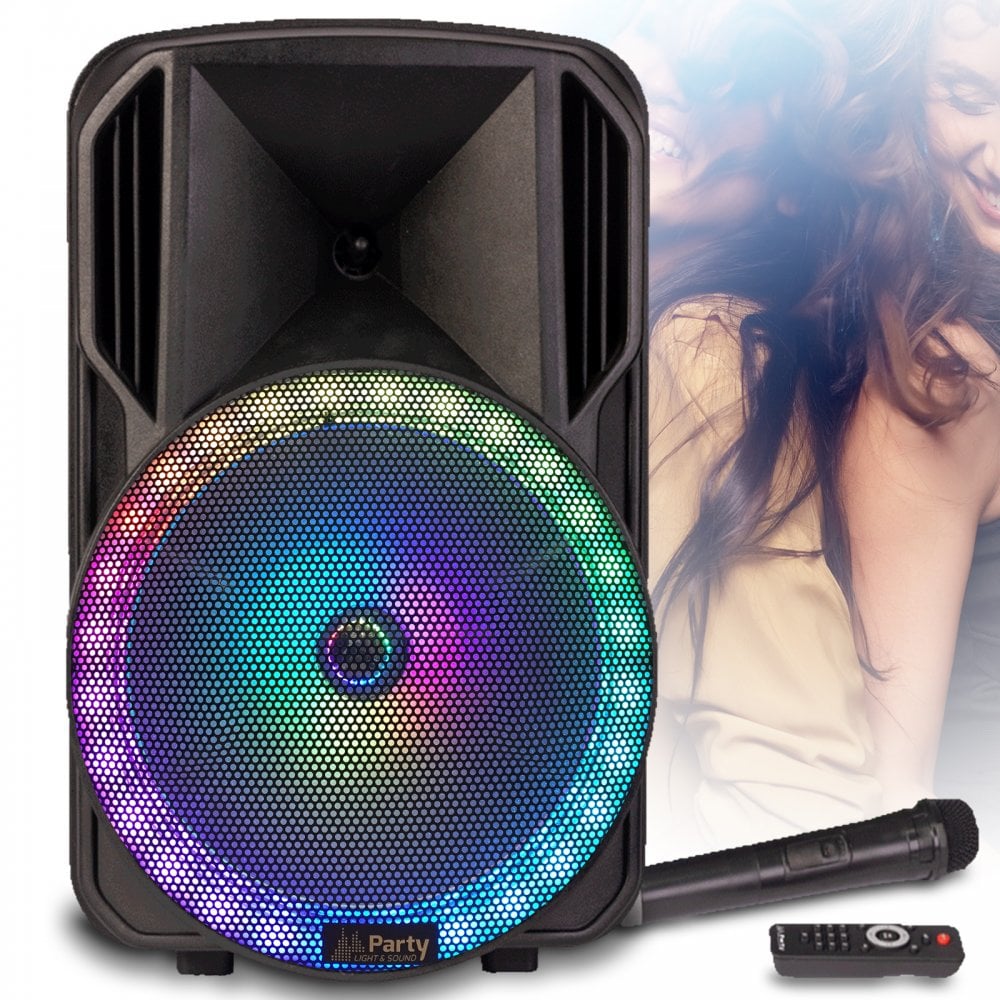 Portable PA 12’’ With USB and Echo Karaoke Machine with Extra Mic