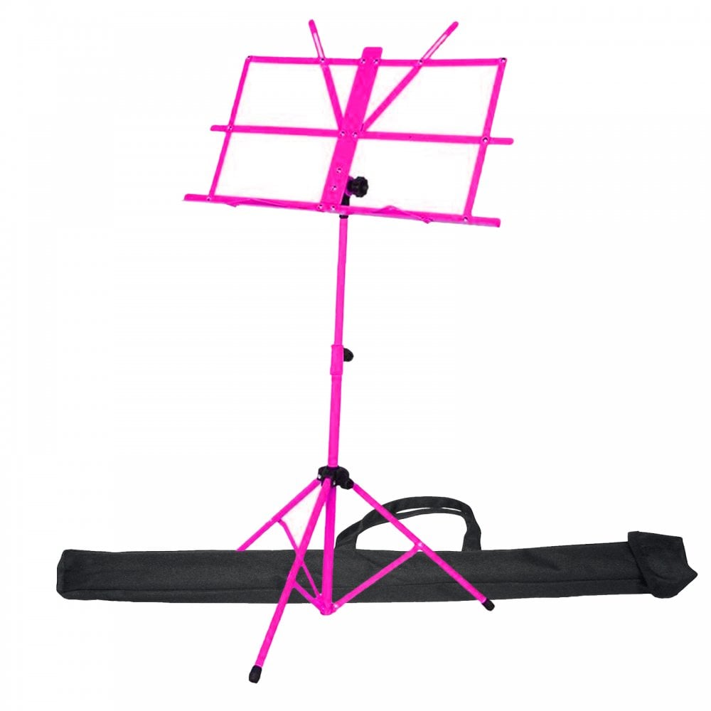 Purple Metal Adjustable Sheet Music Stand Holder Folding Foldable