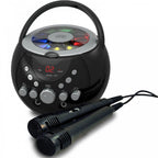 Karaoke Machine Boombox with Party Lights Package