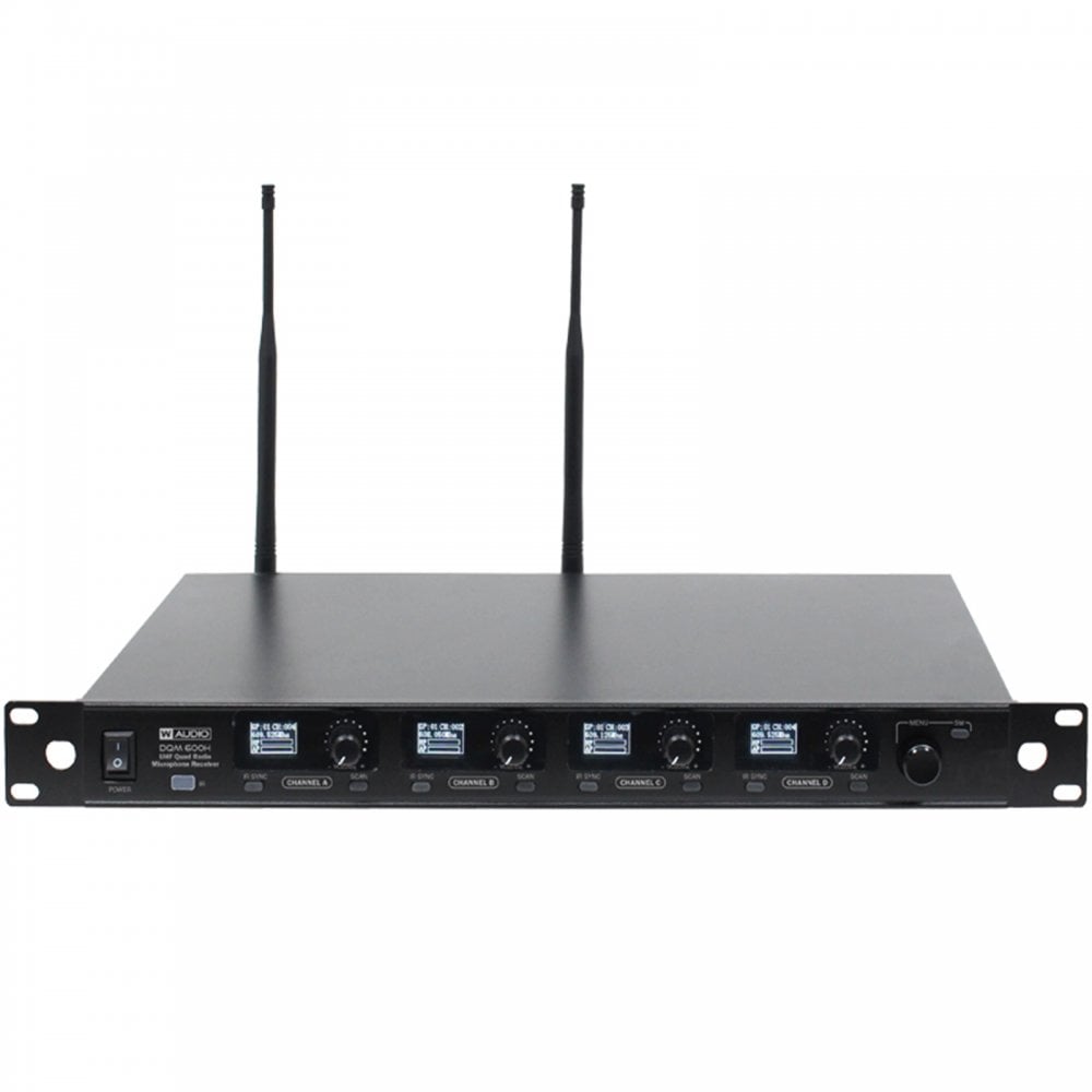 Quad Handheld UHF Radio Microphones CH65 & CH70
