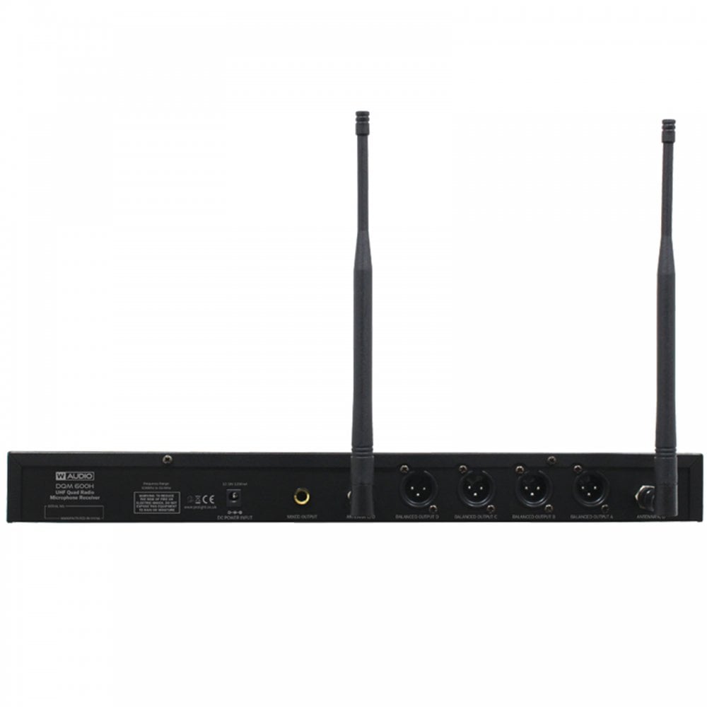 Quad Handheld UHF Radio Microphones CH65 & CH70
