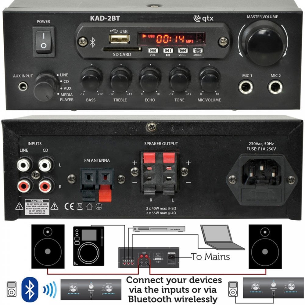 Bar Restaurant Bluetooth Wall Speaker System