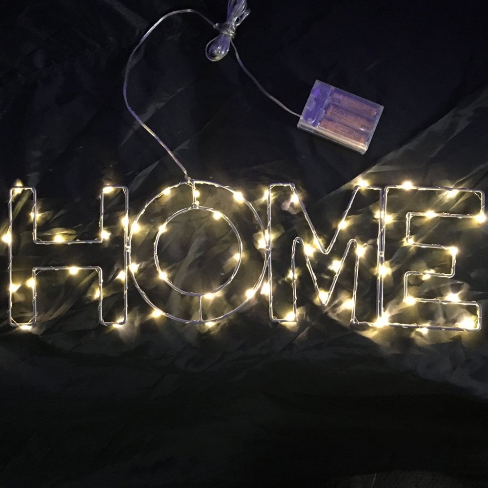 Warm White LED Wire Frame Lights - HOME