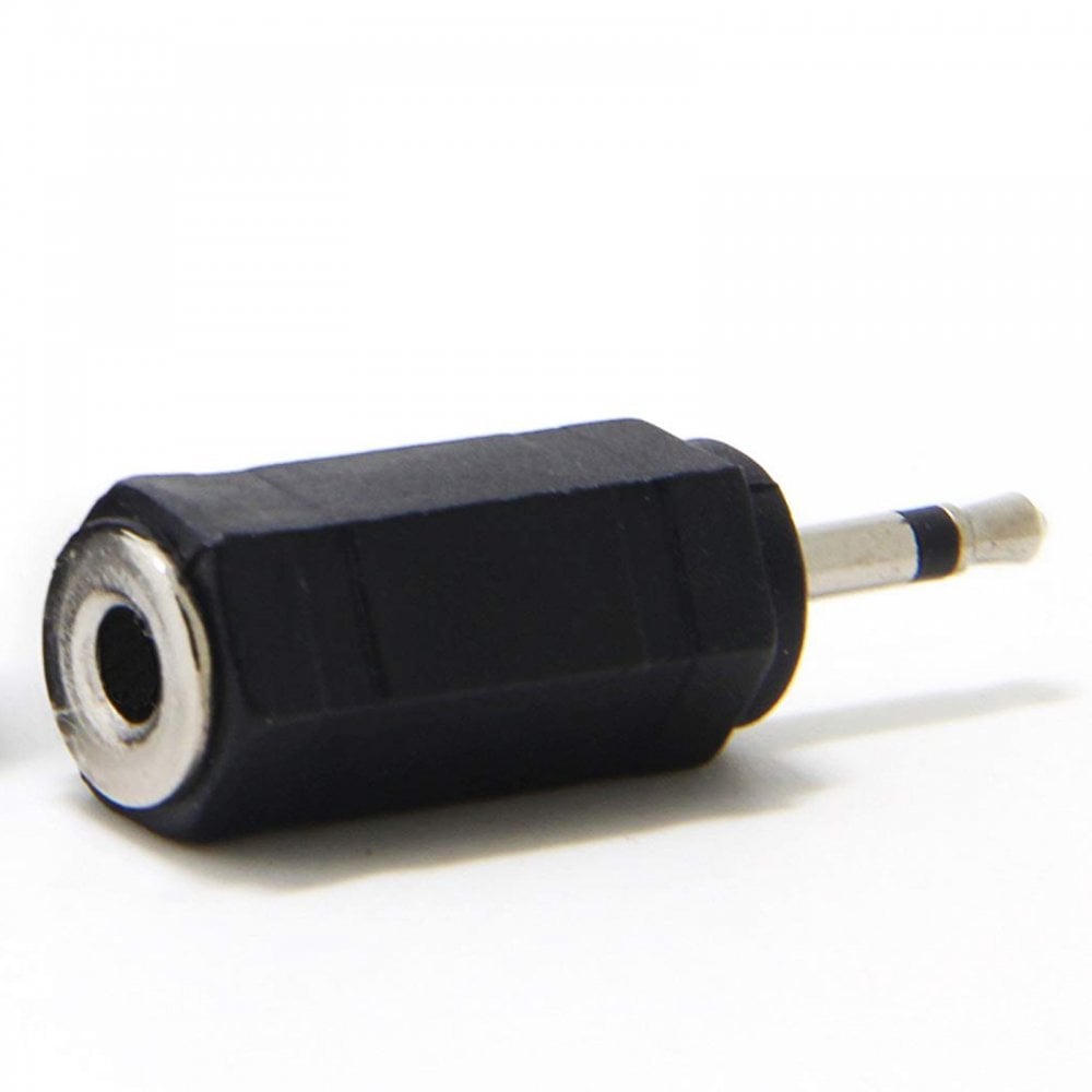 5pc 3.5mm Mono Jack Plug To 3.5mm Stereo Jack Socket Adaptor