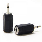 5pc 3.5mm Mono Jack Plug To 3.5mm Stereo Jack Socket Adaptor