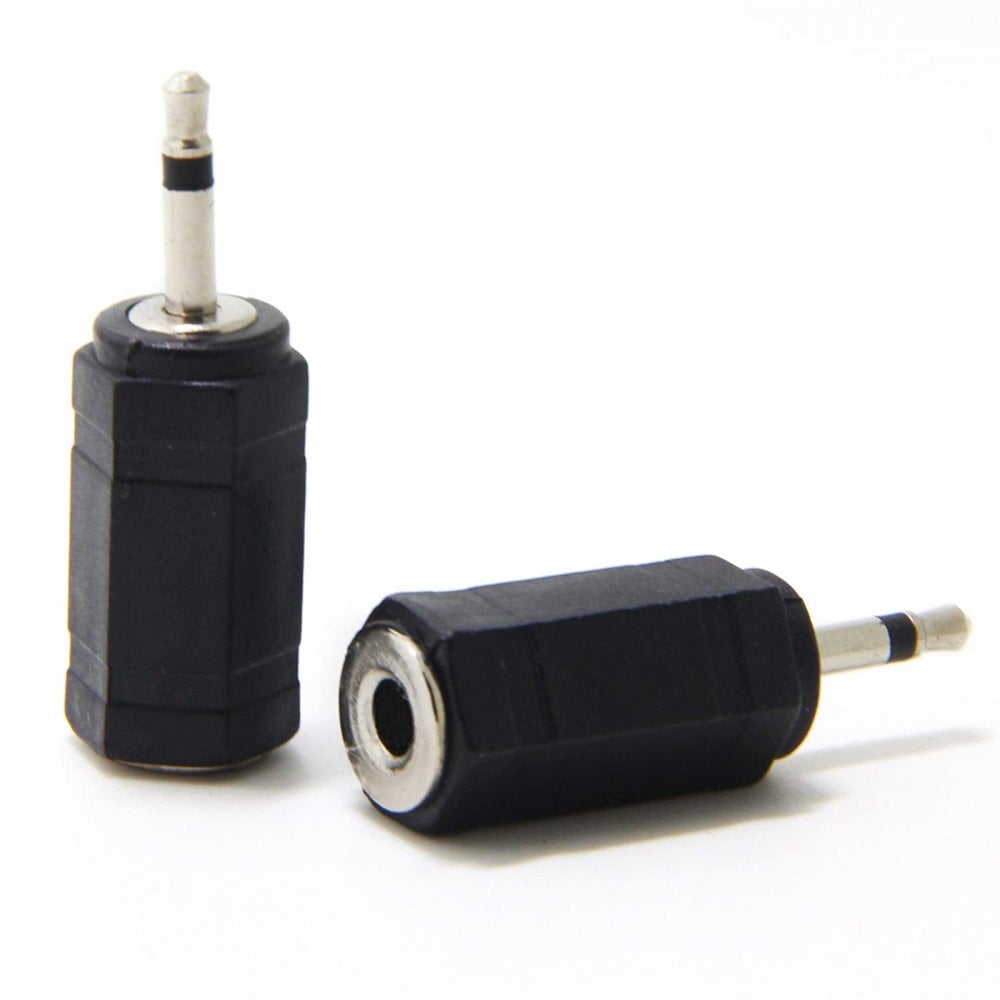 5pc 3.5mm Mono Jack Plug To 3.5mm Stereo Jack Socket Adaptor