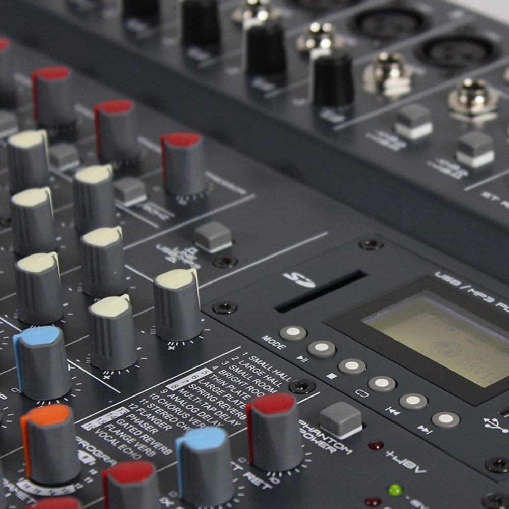 16 Channel Mixer Desk USB SD Recorder