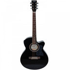 Black Electro-Acoustic Guitar Set
