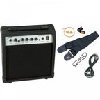 Black Electro-Acoustic Guitar Set