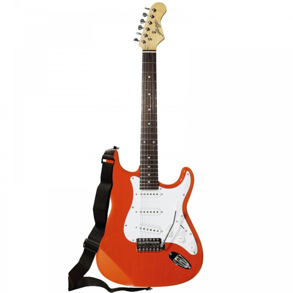 Orange Electric Guitar Set