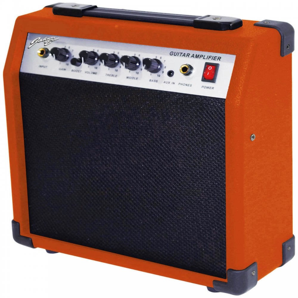 Orange Electric Guitar Set