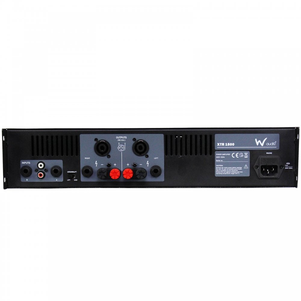 XTR 1500 Stereo Power Amplifier 2x 750W RMS