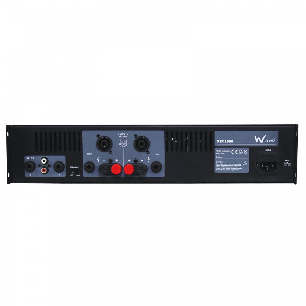 XTR 1000 Stereo Power Amplifier 2x 500W RMS