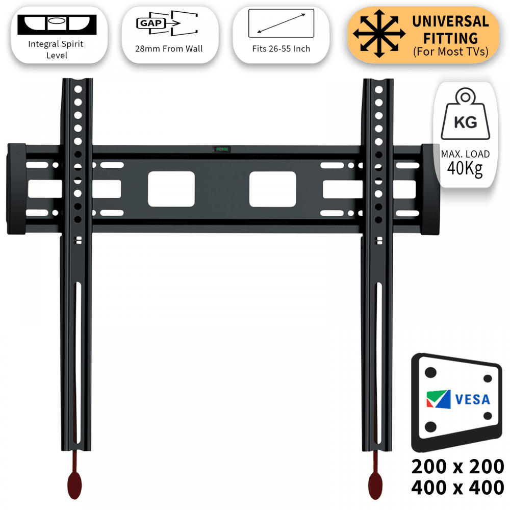 Low Profile Fixed TV Mounting Bracket 26-55 inch