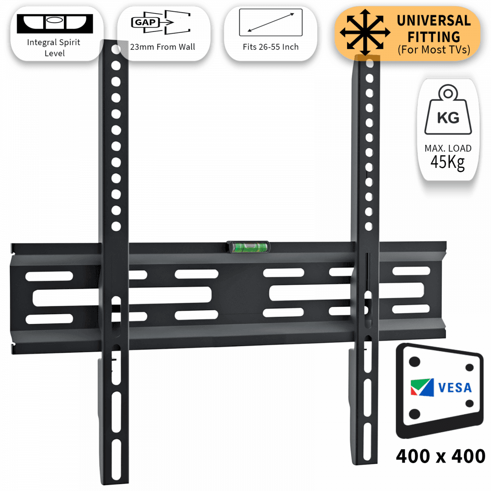 Low Profile Fixed TV Mounting Bracket 26-55 Inch