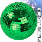Green Mirror Ball Decor Lighting 200mm 8"