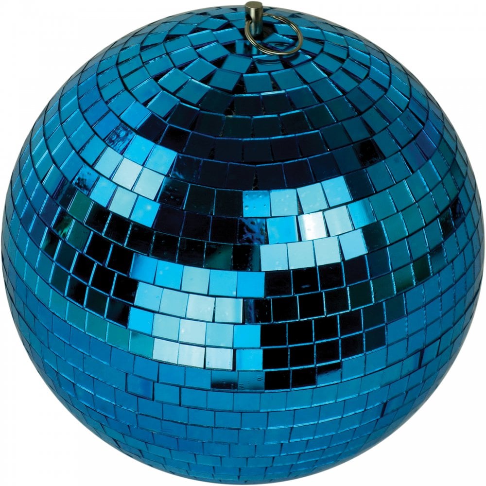 Blue Mirror Ball Decor Lighting 200mm 8"