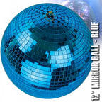 Blue Mirror Ball Decor Lighting 300mm 12"