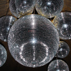 Silver Mirror Ball Decor Lighting 750mm 30"