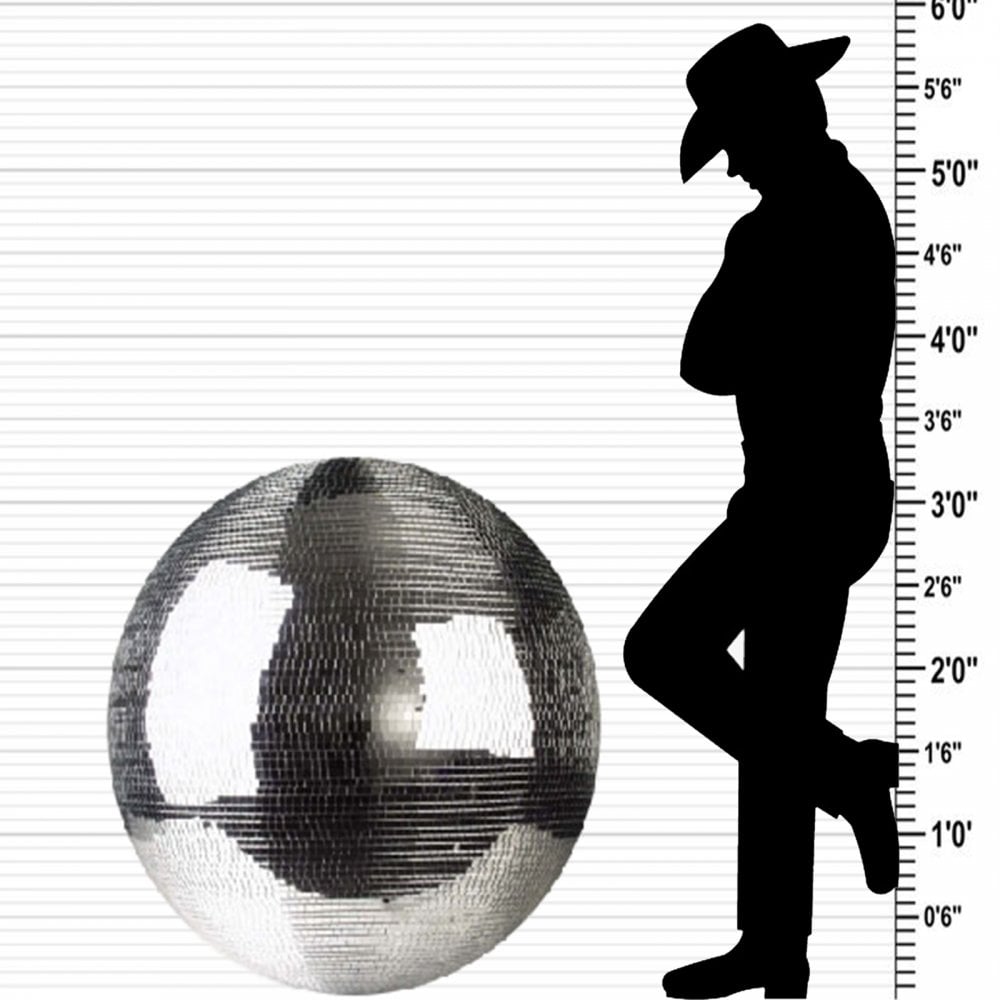 Silver Mirror Ball Decor Lighting 1000mm 40" 1m