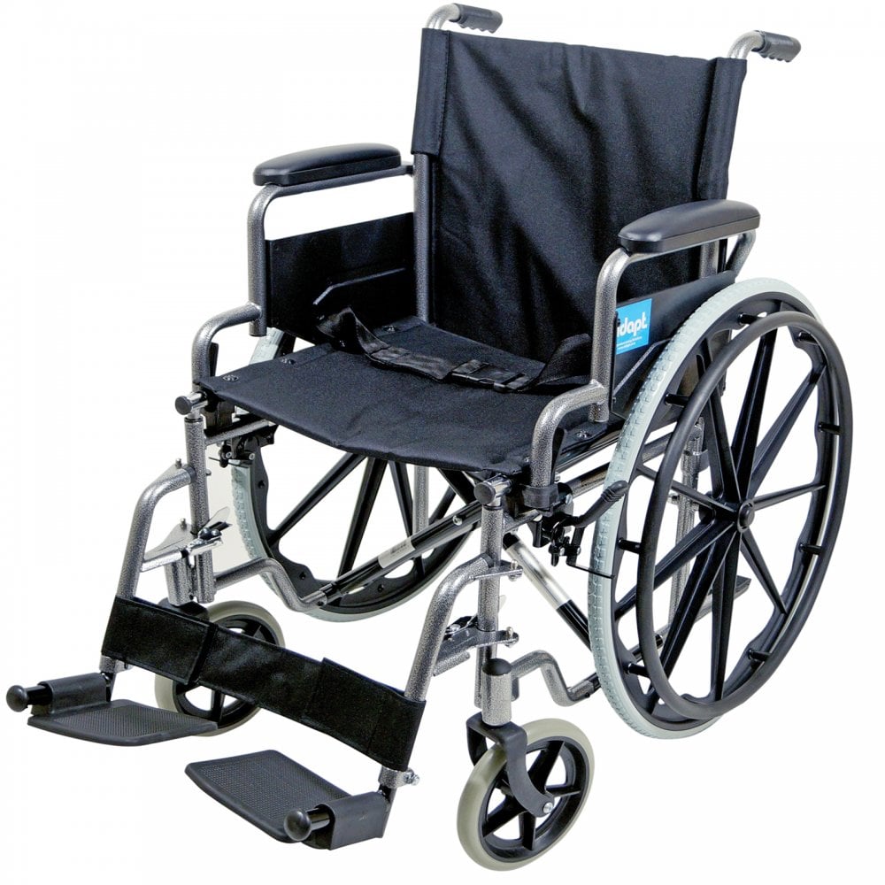 Foldable Self Propelled Steel Wheelchair - Hammered