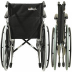 Foldable Self Propelled Steel Wheelchair - Blue
