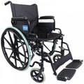 Foldable Self Propelled Steel Wheelchair - Black