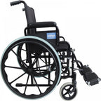 Foldable Self Propelled Steel Wheelchair - Black
