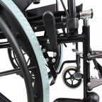 Foldable Self Propelled Steel Wheelchair - Black